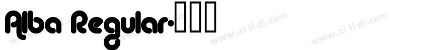 Alba Regular字体转换